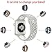 OULUOQI for Apple Watch Band 38mm, Soft Silicone Replacement Band for Watch Series 3, Series 2, Series 1, Sport , Edition, S/M Size ( Gray/White )