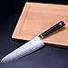 TUO Cutlery Chef Knife - Japanese Damascus Steel - Rose Pattern - Kitchen Knife With Erqonomic G10 Handle (Ring-chef)
