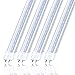 CNSUNWAY LIGHTING 4FT LED Light Bulbs, 22W (45W Equiv.), Dual-End Powered, Ballast Bypass, 2400 Lumens, 6000K Cool White, Clear Cover, T8 T12 Fluorescent Replcement - 4 Pack primary