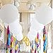 AZOWA White Balloons 36 Inch Big Round Balloon Pack of 6