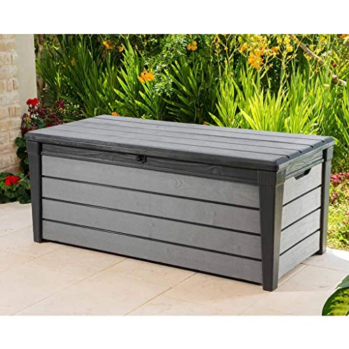 Keter Garten Aufbewahrungsbox 455L Anthrazit Gartentruhe Gartenbox Auflagenbox – Bild 4
