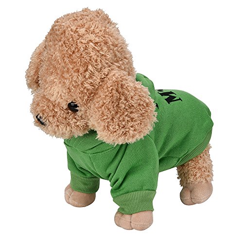 Clearance Sale! Puppy Clothes WEUIE Small Pet Dog Clothes Fashion Costume Puppy Cotton Blend T-Shirt Apparel (L, Green)