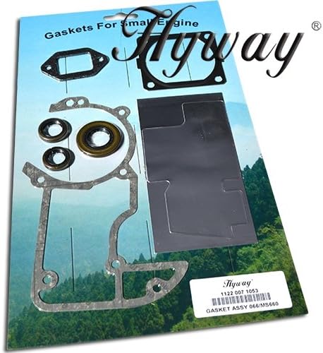 Hyway Stihl 066, MS650, MS660 Gasket Set with Oil Seals