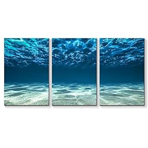 for Living Room Bedroom Home Artwork Blue Ocean...