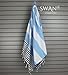 Swan Comfort 100% Cotton Pestemal Turkish Bath Towel, 39