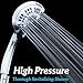 ShowerMaxx, Luxury Spa Series, 6 Spray Settings 4.5 inch Hand Held Shower Head, Extra Long Stainless Steel Hose, MAXX-imize Your Shower with Showerhead in Polished Chrome Finish