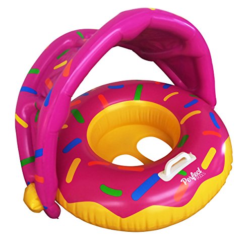 Perfect Pools Inflatable Baby Pool Float Swimming Ring Baby Donut