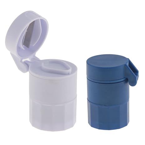 Sharplace Tablettendose Pillendose mit Medikamententeiler (2 Stück Pack)