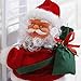 Sundlight Electric Santa Claus Climbing Ladder Doll Decoration Plush Doll Toy for Party Home Door Wall Decoration