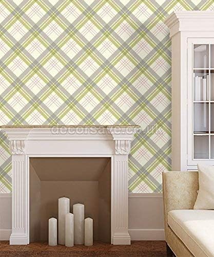 Arthouse 252702 Fairburn Wallpaper, Green/Pink, 53 cm x 10.05 m - Image 4