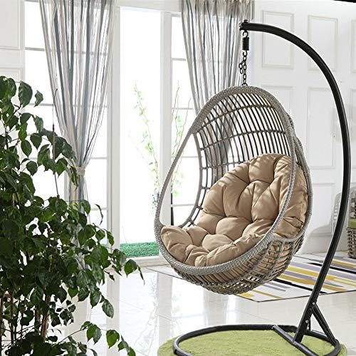 Thick Padded Bed Recliner Relaxer Chair Seat Cove Hanging Egg Hammock Chair Pads, Swing Hanging Basket Seat Cushion, Thicken Hanging Egg Hammock Chair Pads Waterproof Chair Seat Cushioning For Patio G