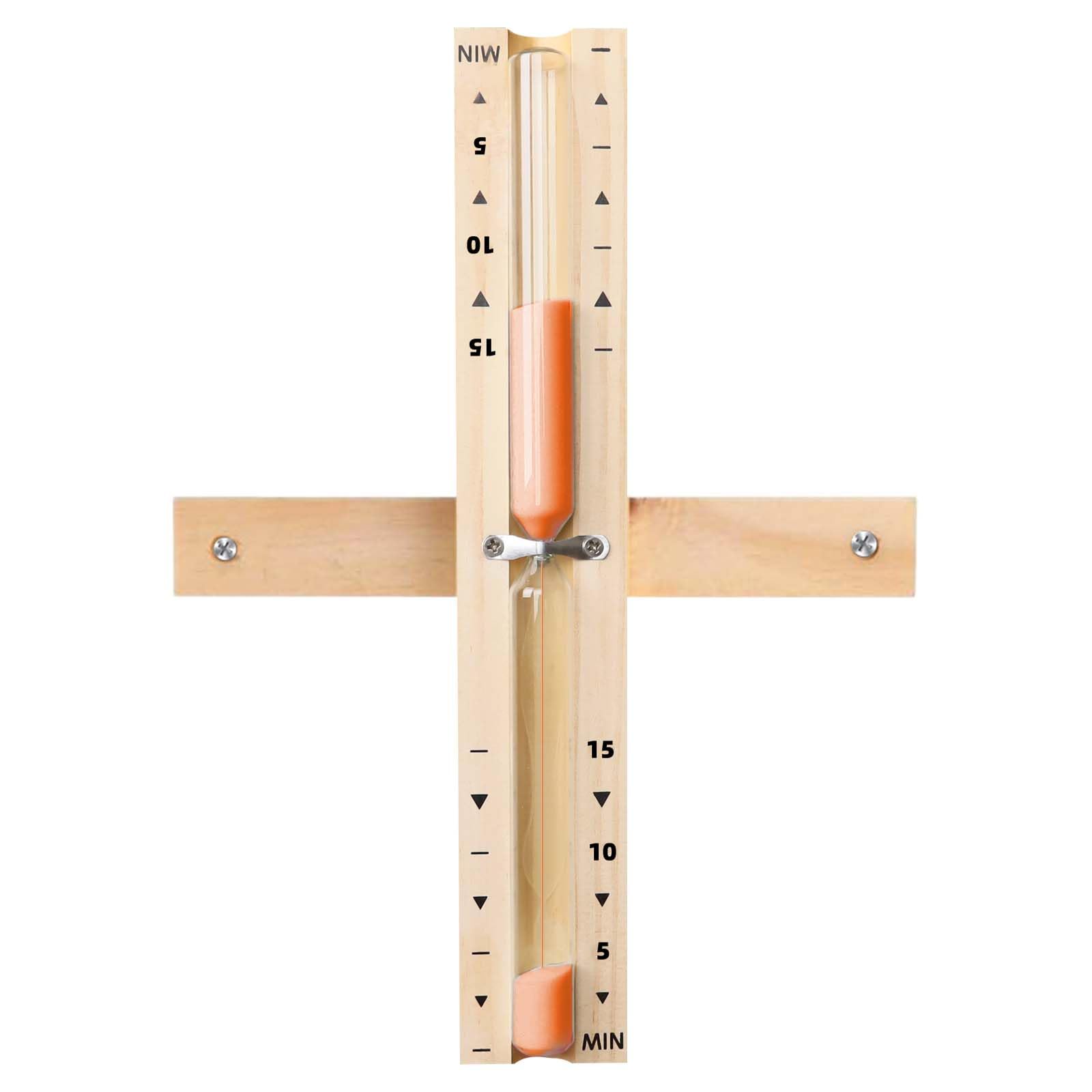 Photo 1 of 15 Minute Sauna Sand Timer, Rotating Wooden Sauna Hourglass with Orange Sand, Reloj De Arena, Heat Resistant Sand Clock Hour Glass Timer for Sauna SPA Room ?Orange