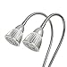 New Dual Head Led Grow Light, Ppunson 10W Desk Clip Lamp with 360 Degree Flexible Gooseneck and Double on/off Switch for Indoor Plants Greenhouse Office (10w Dual head)
