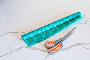 Meli Wraps On A Roll | Reusable Beeswax Wraps Roll | Cut to Size | 100% GOTS Certified Organic Cotton | Made in Hawai’i | Long-lasting, Reusable, Earth-Friendly cling wrap Replacement | Tails Print