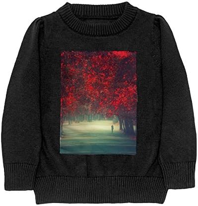 Walking Alone Pattern DIY Customized Print Novelty O-Neck Long Sleeve Sweater For Youngsters X-Large