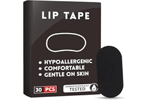 FRAGMUS LipTape (30 Pack) - Hypoallergenic, Pain Free Removal, Latex Free & Gentle On Skin - Adhesive Cotton Tape and Use Comfortable
