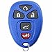 KeylessOption Key Fob Replacement for 2007 2008 2009 2010 2011 2012 2013 2014 2015 2016 2017 Buick Cadillac Chevrolet Chevy GMC Saturn Remote, 5-Button 15913415, Locksmith Required 2011+