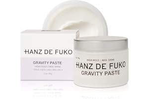 Hanz de Fuko Gravity Paste – Premium Men’s Hair Styling Paste – High Hold, Medium Shine – 2 oz.