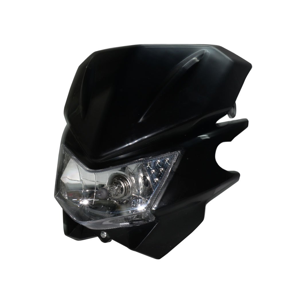 Beautyexpectly 12V 35W H4 Universal Street Fighter Headlight Headlamp