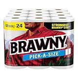 Brawny Pick-A-Size Paper Towels, 12 Double Rolls