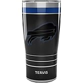 Tervis Traveler NFL Buffalo Bills - Night Game Triple Insulated Tumbler Travel Cup Keeps Drinks Cold & Hot, 20oz, Stainless Steel