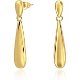 Surrounded Forest Teardrop Waterdrop Gold Dangle Earrings for Women - Trendy Upscale Dangly Earrings