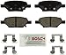 BOSCH BE1033H Blue Ceramic Disc Brake Pad Set With Hardware - Compatible With Select Chevrolet Cobalt, HHR, Malibu; Pontiac G5, G6, Pursuit; Saturn Aura, Ion; REAR