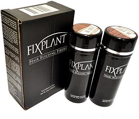 2 of FIXPLANT® Keratin Hair Fibers for Unisex, Net Wt. 25gm / 0.88 oz