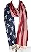 American Flag Scarf cotton scarf, summer color. skinny scarf, modern scarf