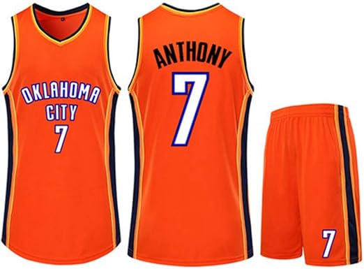 7 # Conjunto De Camiseta De Baloncesto De La NBA Carmelo Anthony ...