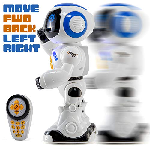 Top Race Remote Control Robot Toys with LED Lights Interactive