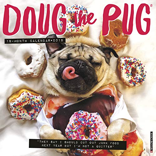  Download Free Doug The Pug 2019 Wall Calendar Dog Breed Calendar PDF