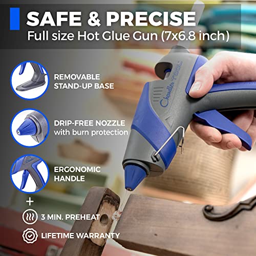 Full Size Hot Glue Gun for Construction, DIY & Crafts, Chandler Tool