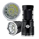 Hotkey 8000LM SKYRAY 10 x CREE XM-L T6 LED Flashlight Torch Powered By 4 x 18650 Hunting Lamp Perfect for Home and Outdoor