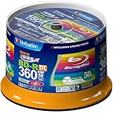 New Verbatim Blu-ray Disc 50 pcs Spindle - 50GB 6x BD-R DL Full HD - Inkjet Printable by Verbatim