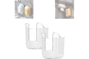 LUSEBIY Kitchen Wipes Storage Box, 2024 New Non-Slip Flushable Wipes Holder for Bathroom Toilet, Wall-Mounted Clear Wet Tissue Dispenser Container Box No Punching Refillable Keeps Baby Wipes Fresh Case