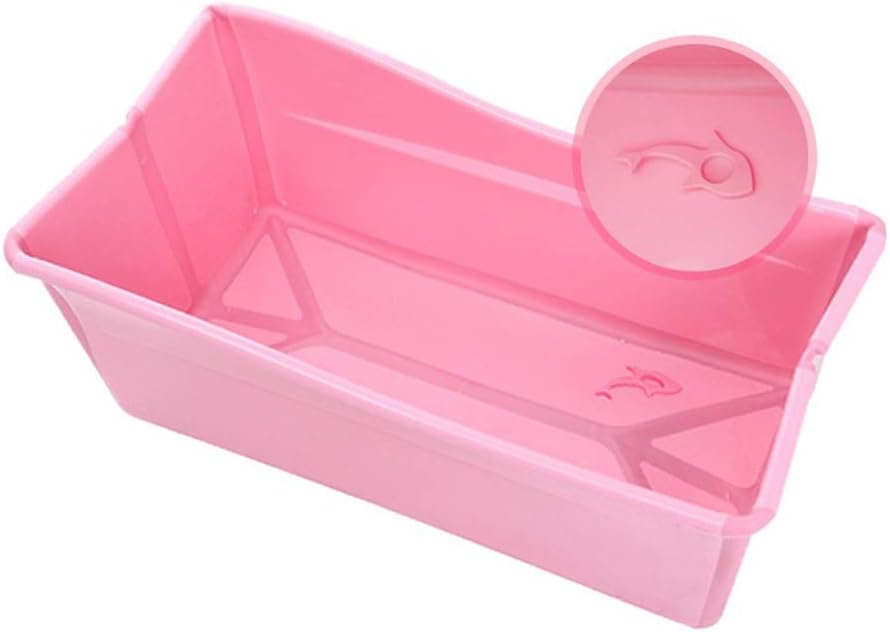 GAONA Tubs Bathtub Foldable Bathtub,Blue Adult Portable Bathtub,Kids Swimming Pool,77cm*43cm*29cm (Color : Pink)