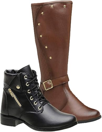 bota coturno montaria feminina