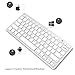 Bluetooth Keyboard — Jelly Comb Compact Bluetooth Keyboard Ultra Slim for iOS Android Windows Mac OS PC Tablet Smartphone (Compatible for iPad pro, iPhone X, SamsungTab, Surface pro and More)-Silver
