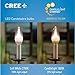 Cree SB13-03427MDCH-12GE12-1-12 Led 40W Replacement Candelabra Soft White (2700K) Light Bulb Featuring Candlelight Dimming (2-Pack),