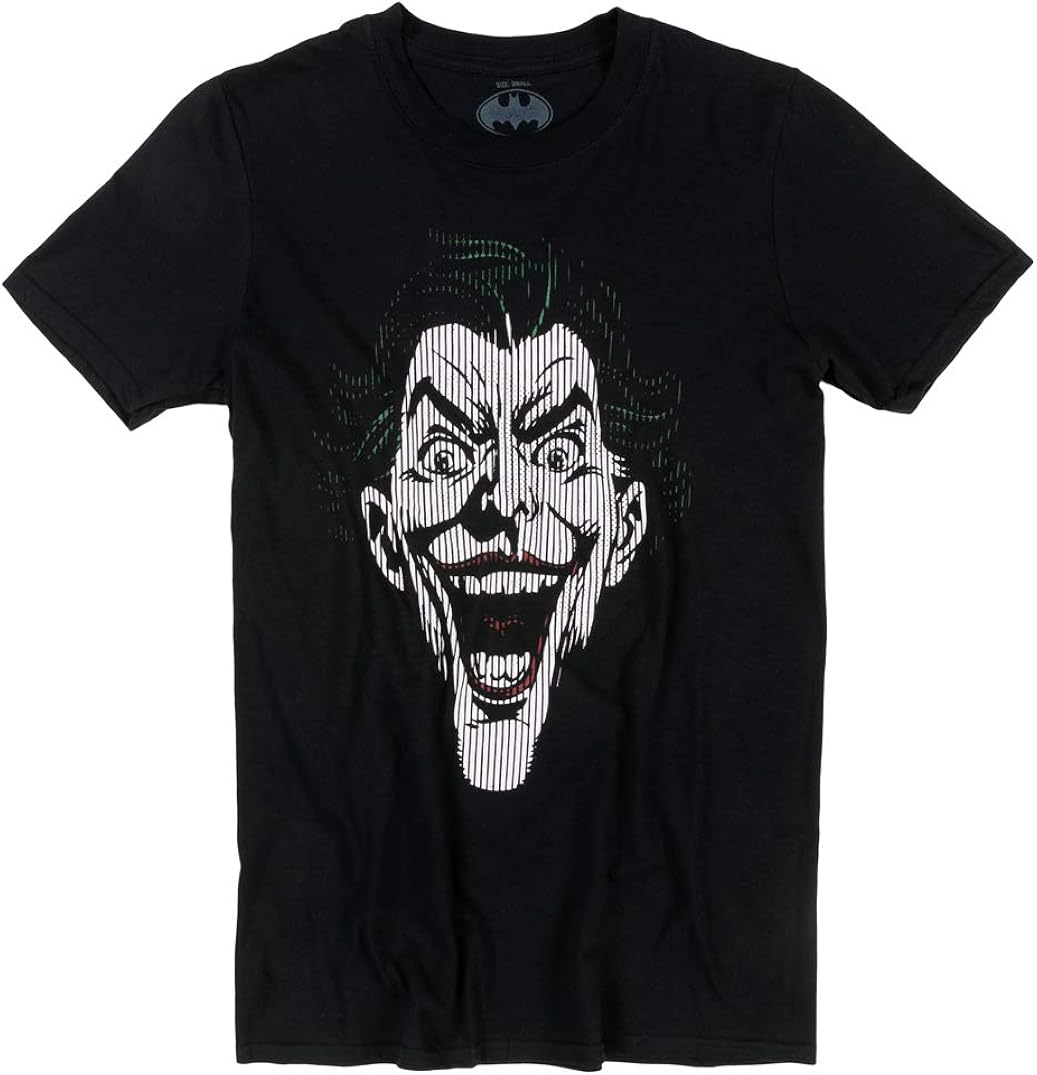 Mens Black Joker Lines T Shirt