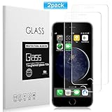 [2 Pack] iPhone 6/ 6S Screen Protector, Basse Premium Tempered Glass with 9H Hardness High Definition Anti-Scratch Screen Protector for iPhone 6, iPhone 6S [4.7 inch]