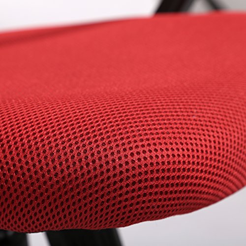 Sets of 2 Ergonomic Mesh Computer Office Desk Task Chair w/Metal Base H12 Red