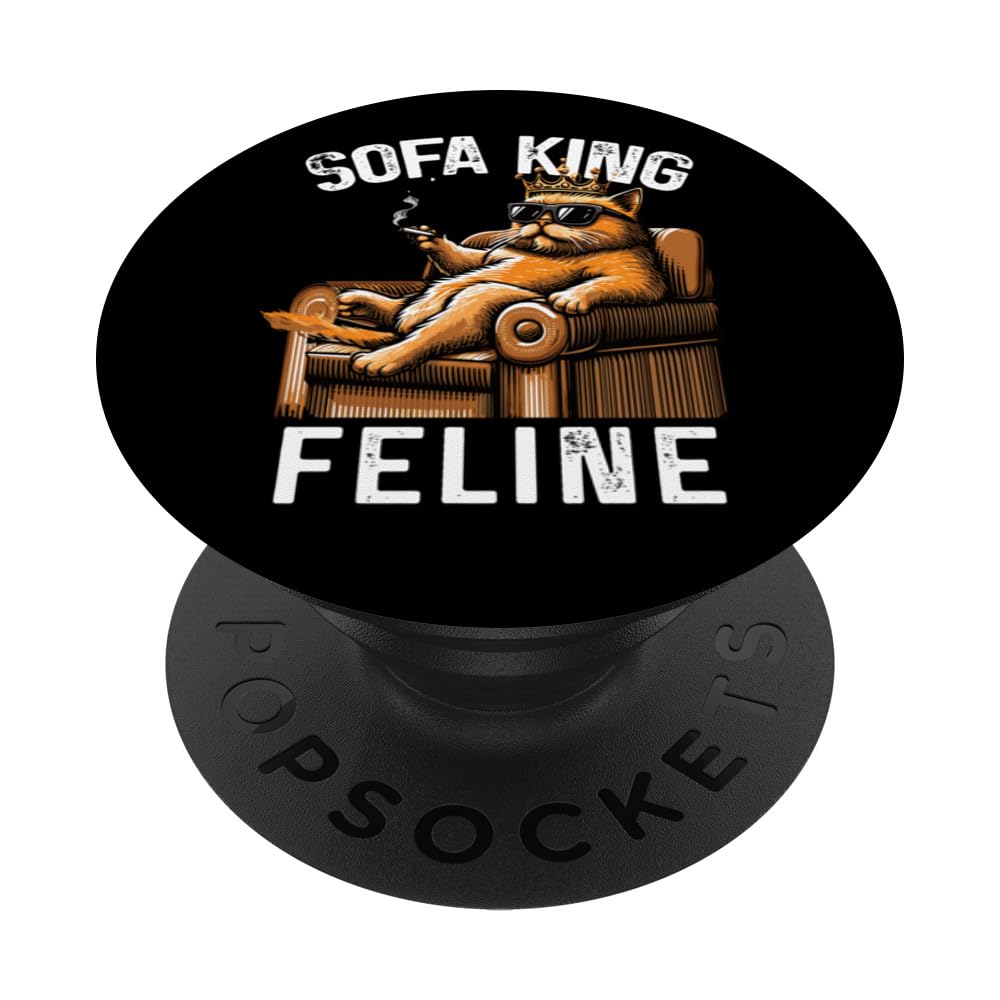 Sofa-King Feline, s Funny Adult Word Play PopSockets Swappable PopGrip