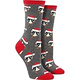 Socksmith Women's Santa Cats Crew Socks