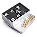 Ancient Silver Table Game Dice, 7PCS DND Metal Dice with Metal Box for Dungeons and Dragons, Shadowrun, Pathfinder, Savage World and Other Table Games