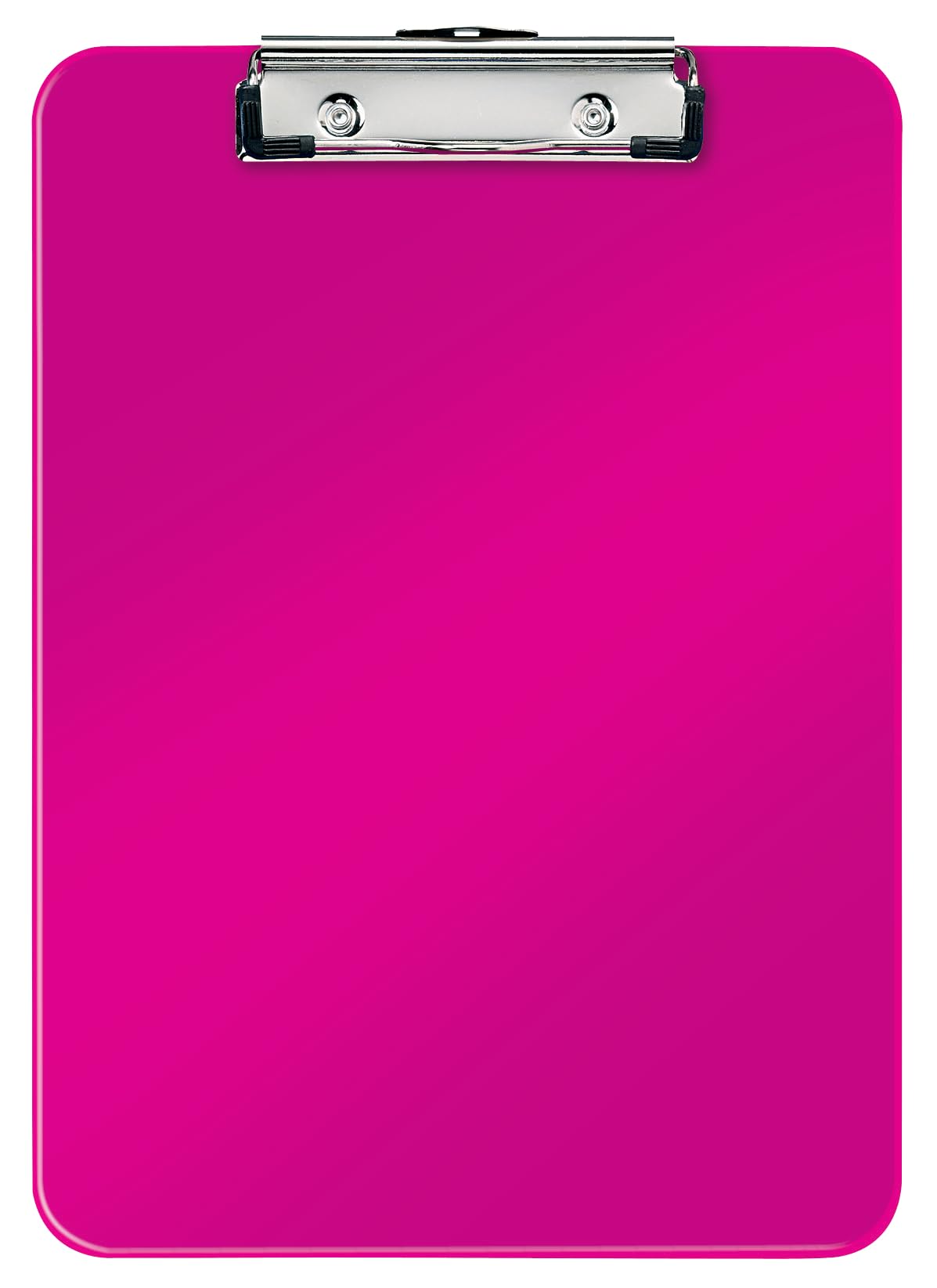 Leitz 39710023 A4 Clipboard, Rigid Plastic, WOW Range, Metallic Pink