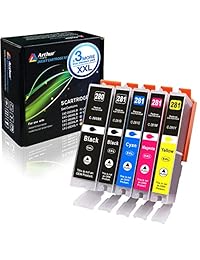 Arthur Imaging - Cartucho de tinta para Canon PGI-280XXL CLI-281XXL PGI 280 CLI 281 PIXMA TR7520 TR8520 TS8220 TS9120 TS9520 (5 unidades)