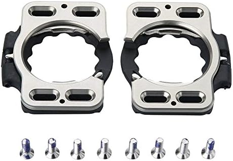 XGZ Cleat Cover, 1 Pair of Aluminum Cleat Cover + Resin Locking Plate for Bike Locking Plate Cover For Speedplay Zero Pave Ultra Light Action