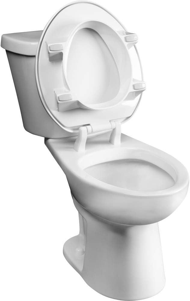 BEMIS Independence 7YE85300TSS 000 Clean Shield 3" Elevated Plastic Toilet Seat, ELONGATED, White: Home Improvement